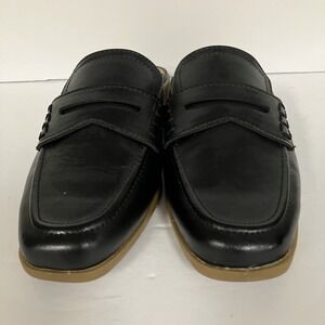 Women's  Black Mules Slip On Loafers Size 8 1/2 ANA Penny Loafers‎ Comfort